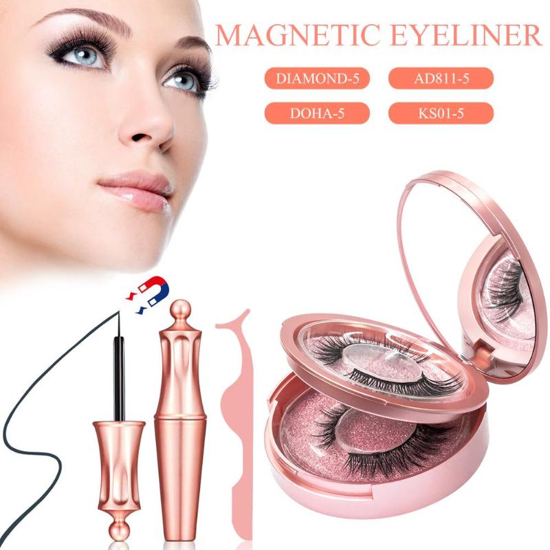 

4Pcs/set 3D Magnetic Eyelashes With Magnets Magnetic Handwork Natural False Eyelashes Clip New Fashion For Girl