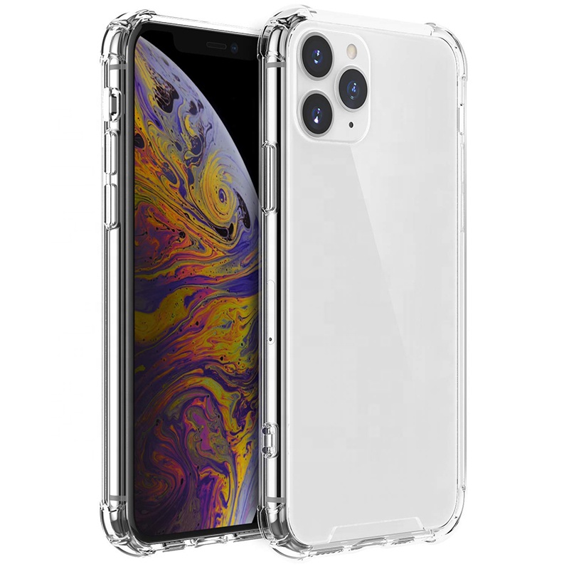 

Transparent Phone Case Shockproof Acrylic Bumper Hard Back Cover for iPhone 12 mini 11 Pro XS Max XR 8 Plus Samsung S20 Note20