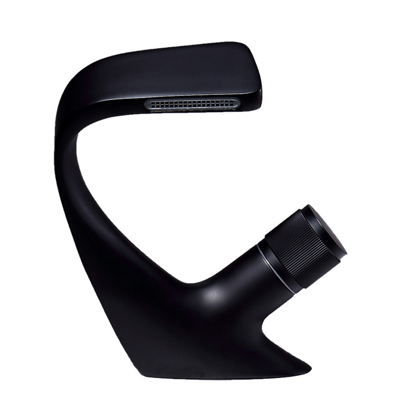 

Nordic black waterfall hot and cold water faucet