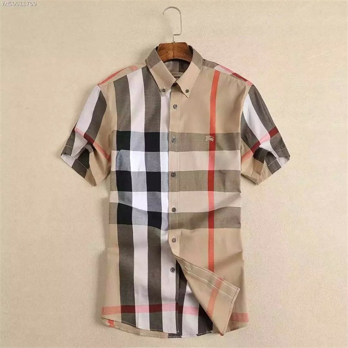 

Brand Men's Business Casual shirt Men's short sleeve stripes slim fit camisa masculina social male T-shirts new fashion man checked shirt, Color