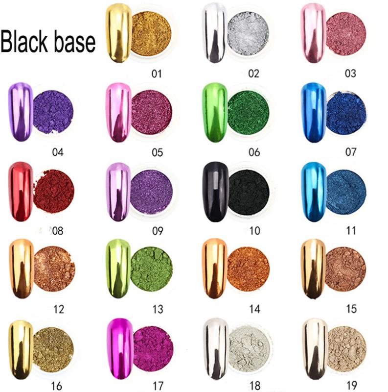 

1pc 19Colors Nail Glitter Mirror Powder Chrome Dust Nail Art Pigment 0.5g Mirror Pigment Powder Glitter Dip ,JK47441