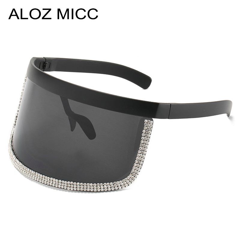 

Oversized Diamond Goggle Sunglasses Women Fashion One-piece Sun Glasses For Men Female Gafas Shades UV400 Mask Glasses C19