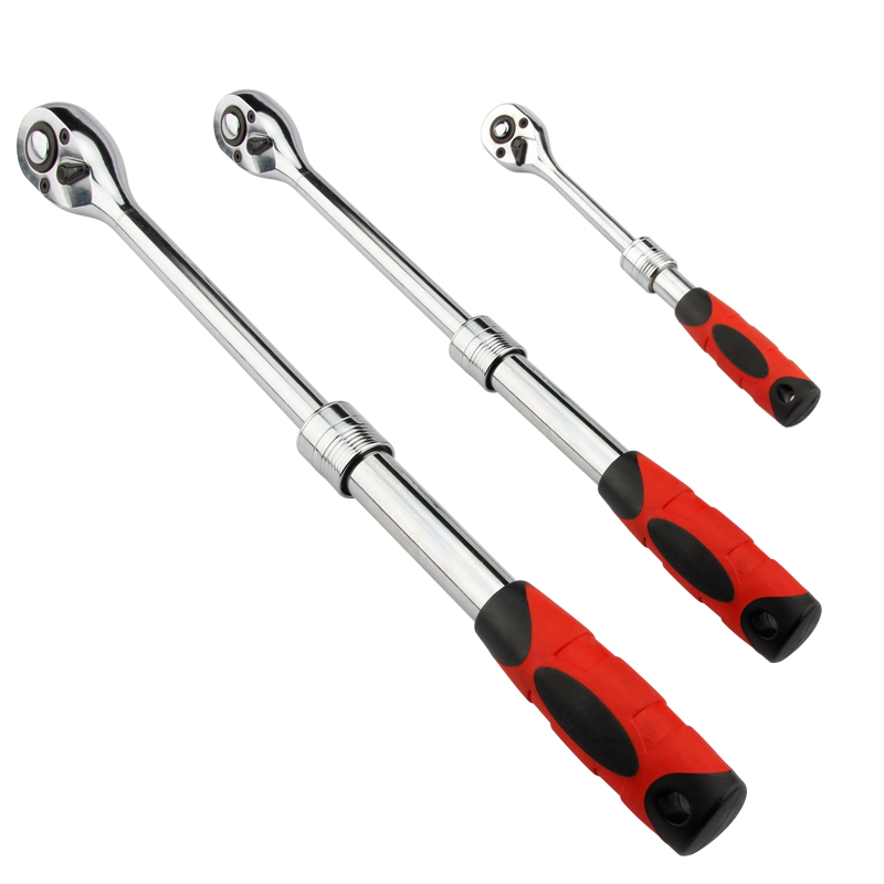 

Ajustable Socket Ratchet Wrench 1/2" 3/8" 1/4" Flexible High Torque 72 Teeth Quick Release