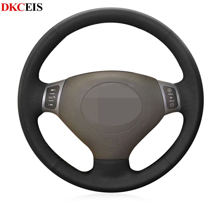 

DIY Handsewing Black Soft PU Artificial Leather Car Steering Wheel Cover for Chery QQ3 2006-2012 A1 2011 Tiggo 2007-2010