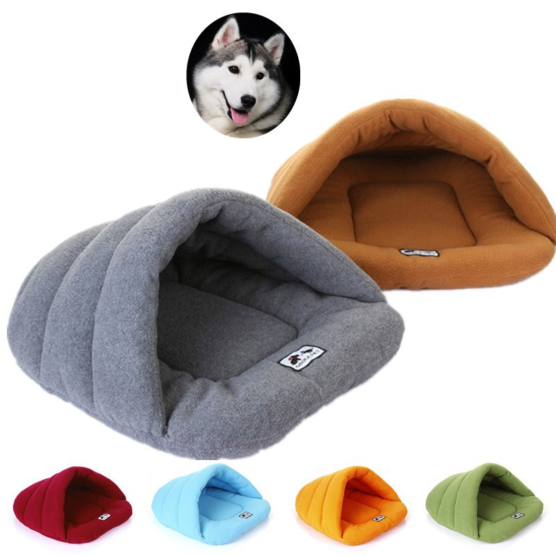 

Warm Soft Polar Fleece Dog Beds Winter Warm Pet Heated Mat Slippers Beds Kennel House for Cats Sleeping Bag Nest Cave Bed, Fruit green