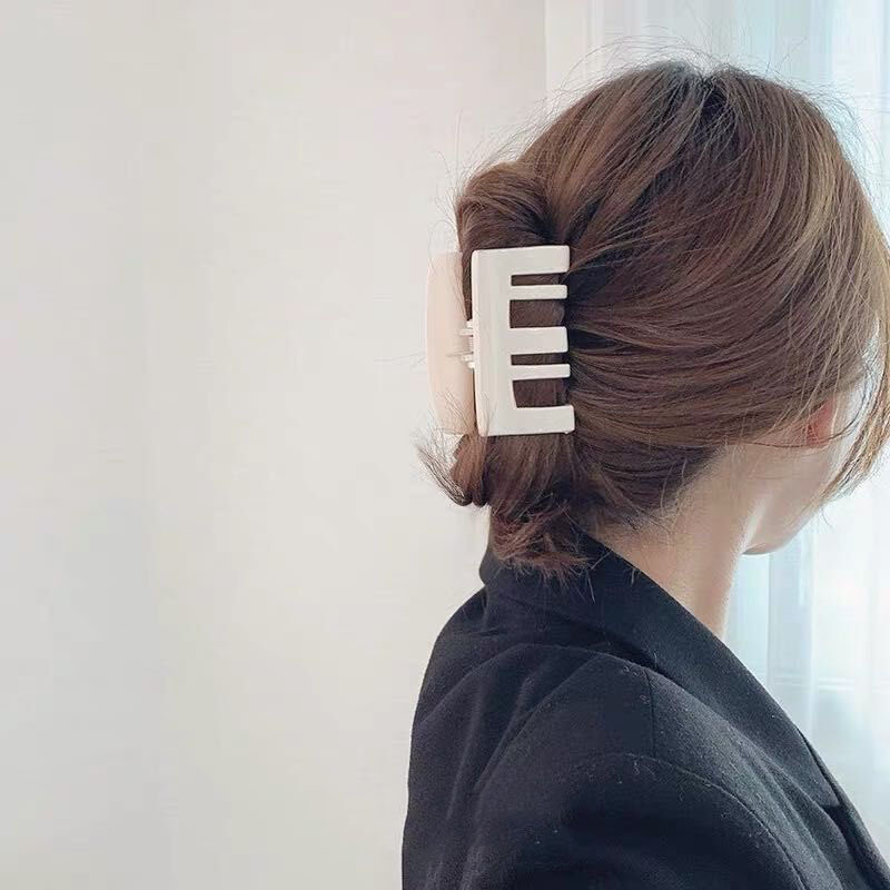 

Big Barrette Crab Hair Bath Hair Claw Ponytail Clip Large Clamps Claw Clip Fashion for Women Square