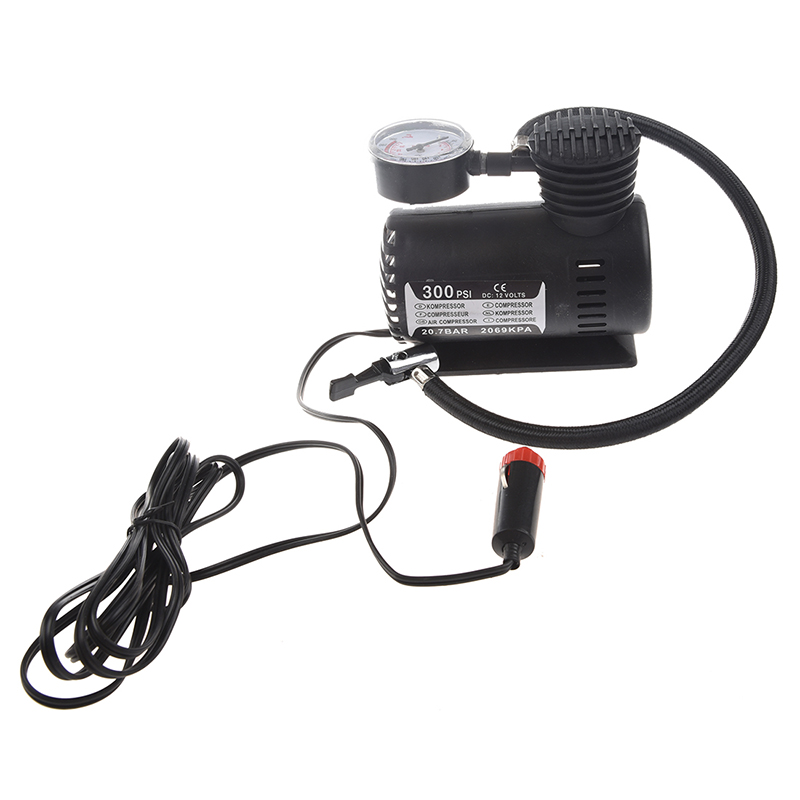

12V Car Auto Electric Pump Air Compressor Portable Tire Inflator 300PSI K590