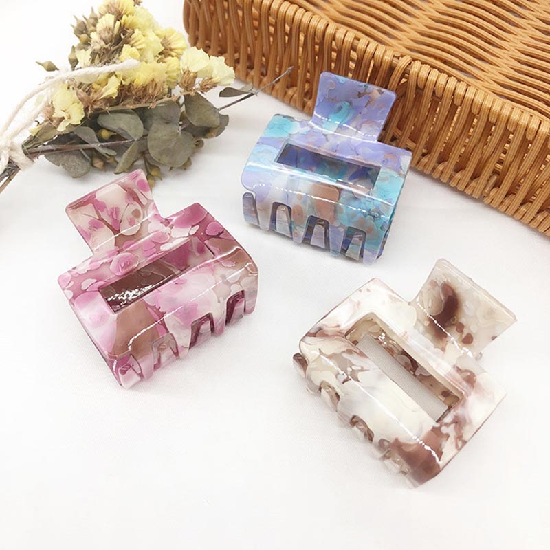 

New Claw Clip for Women Graffiti Acetate Hair Claw Acrylic Hair Clamp Clip Crab for Accessories Girls Headwear