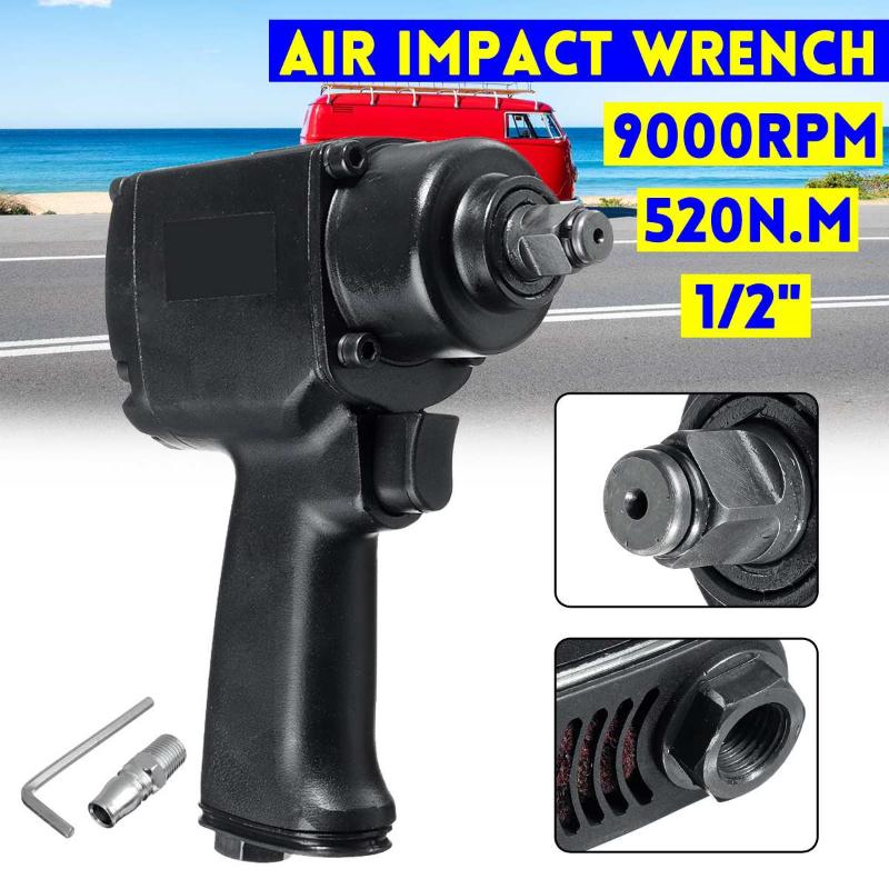 

Air Pneumatic Wrench 1/2" 520N.M Impact Spanner Large Torque Tire Removal Tool Nut Sleeves Pneumatic Power Tools