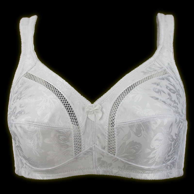 

New Fashion wide strap White Extra/plus size Floral Sexy Bra for women/female/lady, Vintage Breathable lover Present Underwears, Black