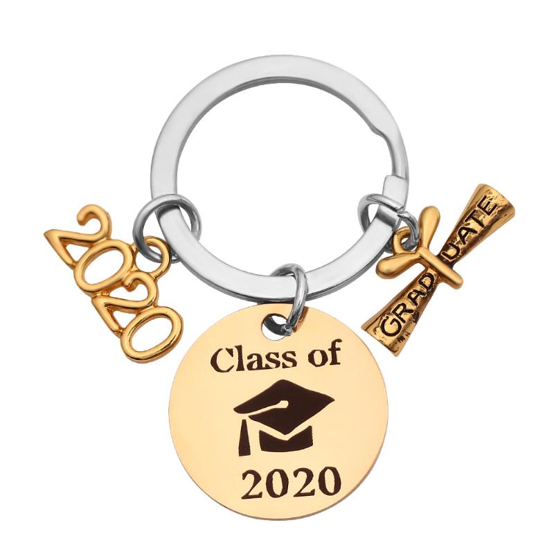 

Class 2020 Graduation Cap Diploma Gift Keychain Graduate Key Chain Graduation Ceremony Gift Keying Pendant Jewelry For Student