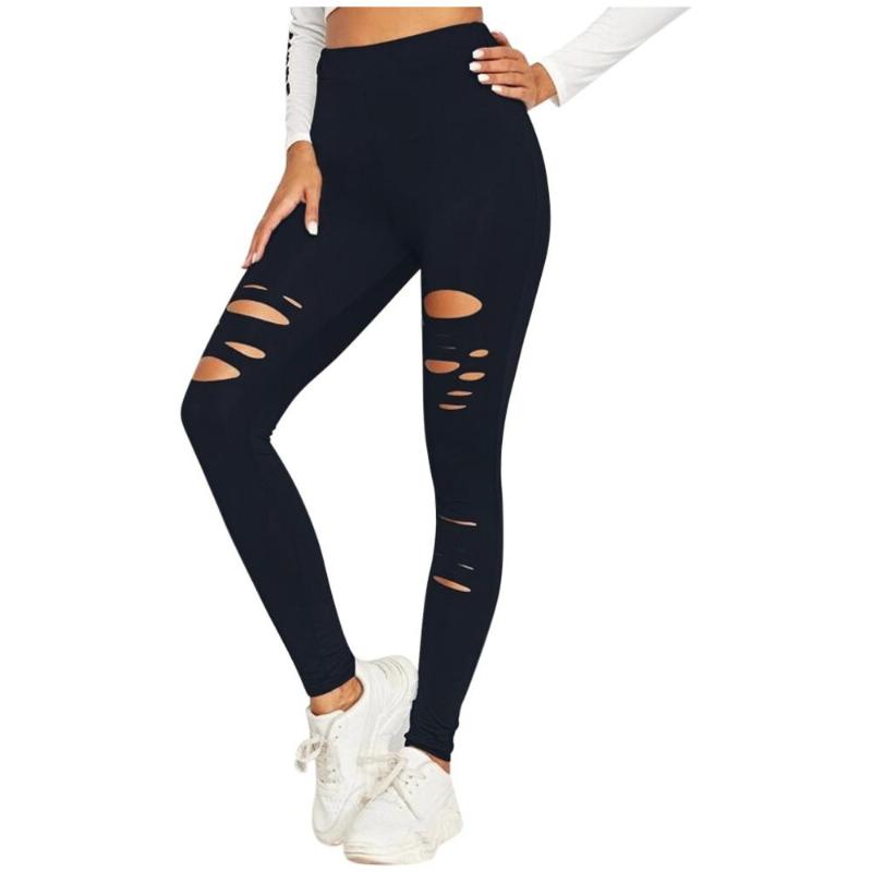 

HOT Fashion Women Girls Candy Color Leggings Tightening Sports Casual Yoga Pants Female Stretchy Skinny Sexy Slim Pants &w, Black