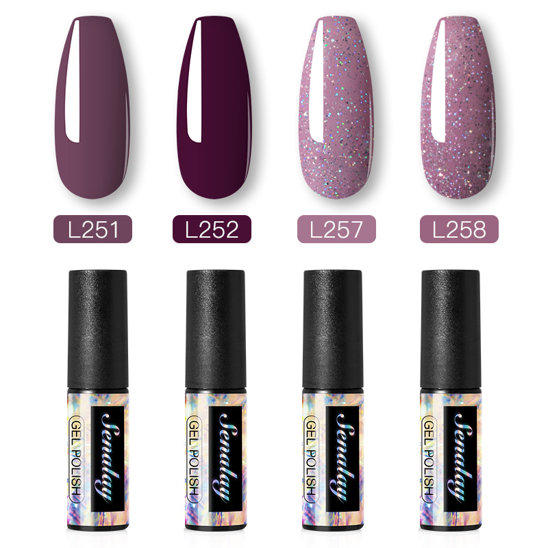 

Senalay Nail Polish Set Manicure Art Hybrid Varnishes 4pcs/set Semi Permanent Gel Polish All For Manicure Nail Gel Set