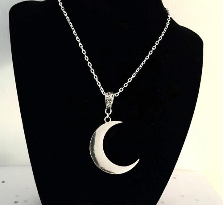 

10pcs Crescent Moon necklace mystic gothic jewelry Lunar witch celtic Pagan Wiccan luna Moon phase witchy Goddess Fashion woman gift