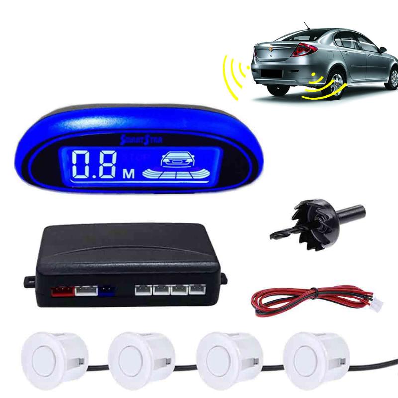 

LED parking Auto Parktronic sensor with 4 sensors for parking reversing two language voice switchable detection system car