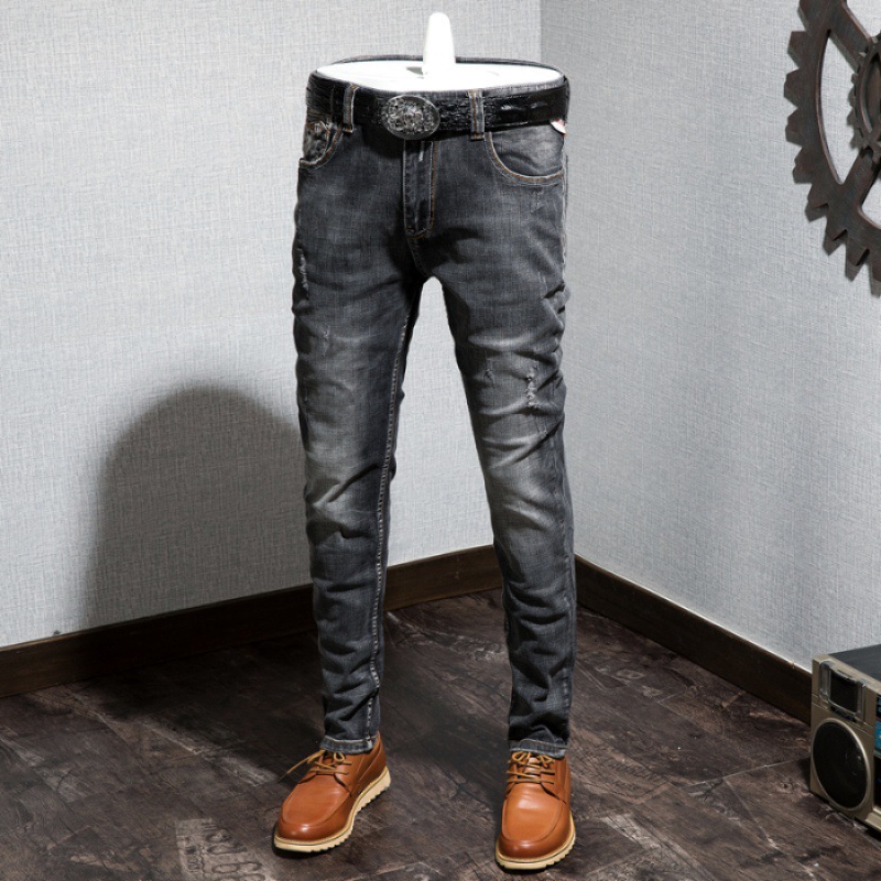 

Autumn Men New Skinny Jeans Size  36 Biker Outwear Pants Jeans Trousers For Male, 808