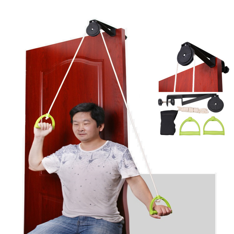 

Shoulder Exercise Pulley Physical Therapy Exercises Aids in Recovery and Rehabilitation Increases Mobility Home Workout