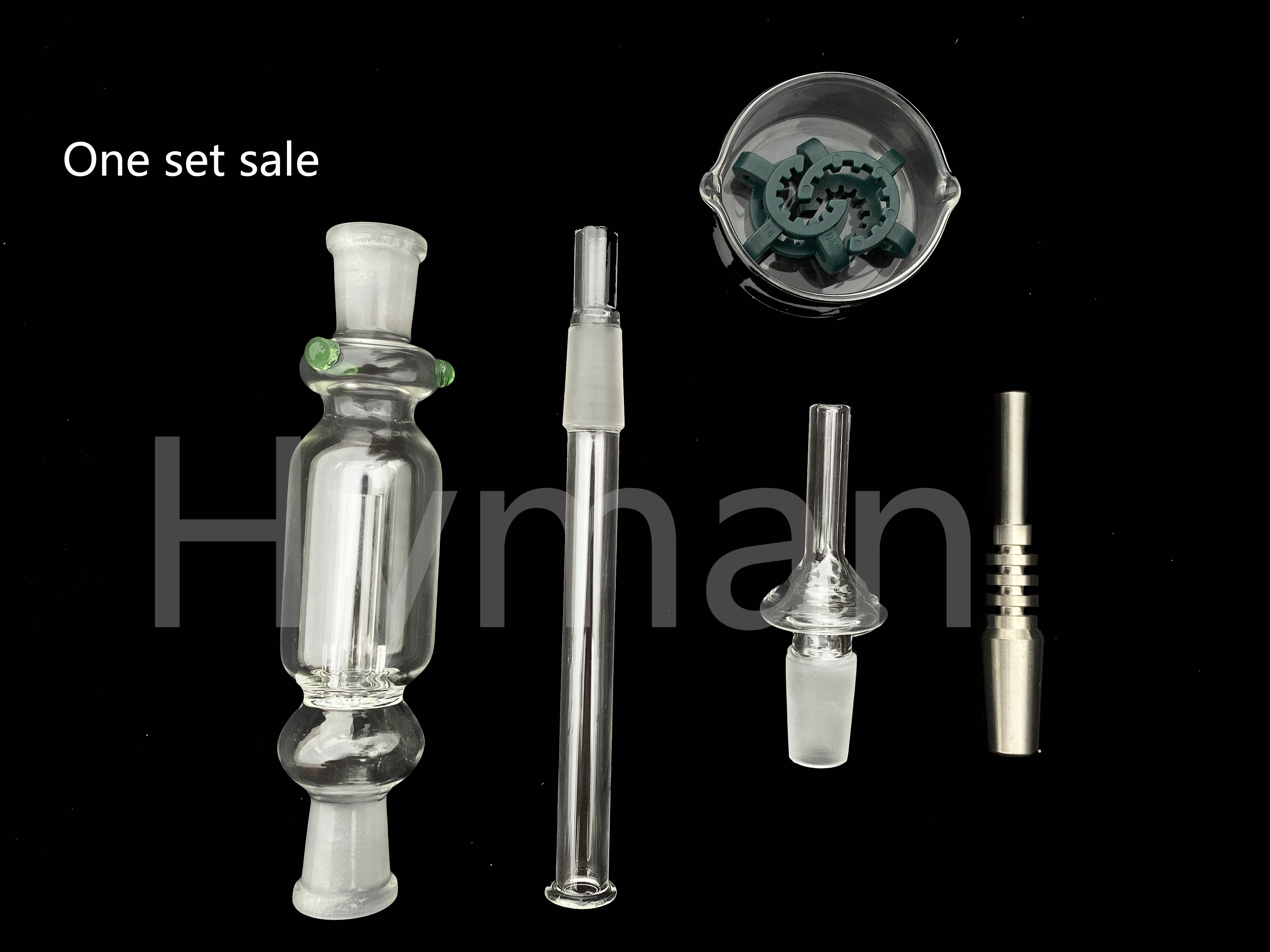 

Glass Nectar Collector Kit hookah 10mm 14mm Quartz Domeless Titanium Tip Straw Dab Bong Honeybird Accessories Rigs Water Pipes