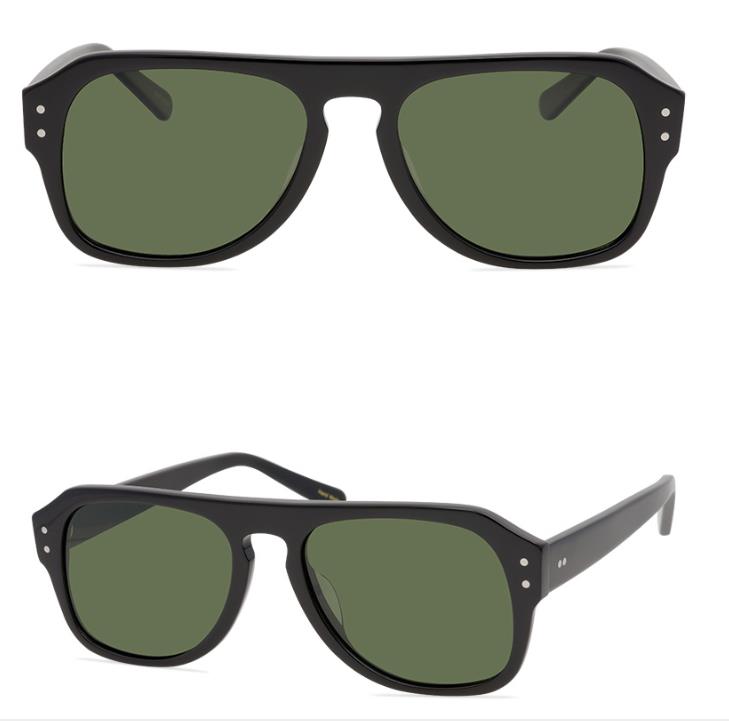 

Men Polarized Sunglasses Brand Shades Square Frame Sun Glasses Sechel New York Polarized Gray/dark Green Lenses Sun Glasses with Glasses Box