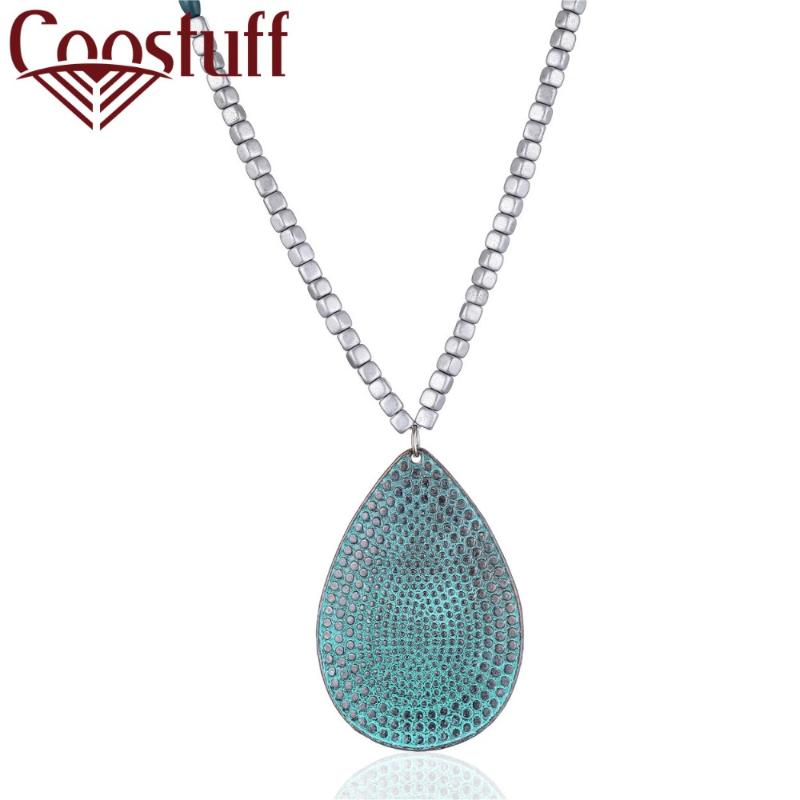 

Statement Necklace Green Pendant Jewelry for Women Long Necklaces necklaces & pendants women collares mujer choker kolye bijoux