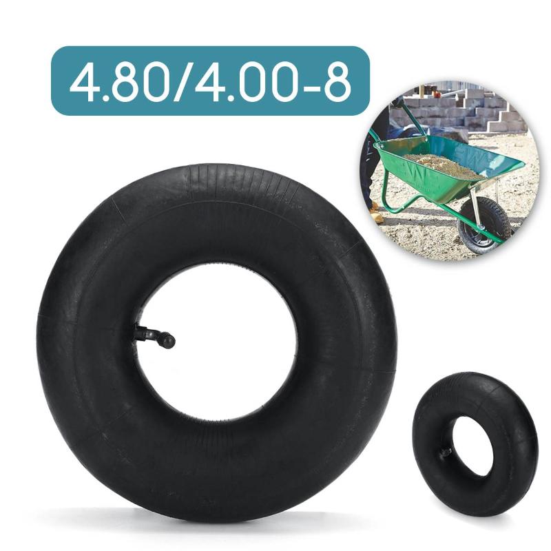 

4.80/4.00-8 Trolley Pneumatic Wheel Inner Tube Rubber Bent/Straight Mouth Wheel Inner Tube for 2.50 inches Trolley Tires