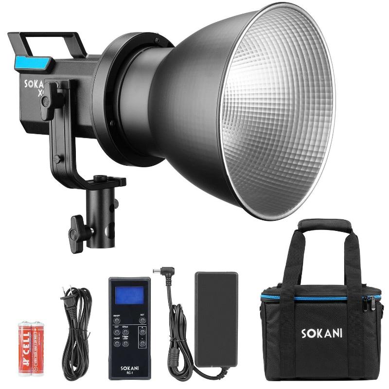 

Sokani X60 80W LED Video Light 5600K Daylight Outdoor Photography Lighting with Bowens Mount 2.4G Remote Controller for Camera