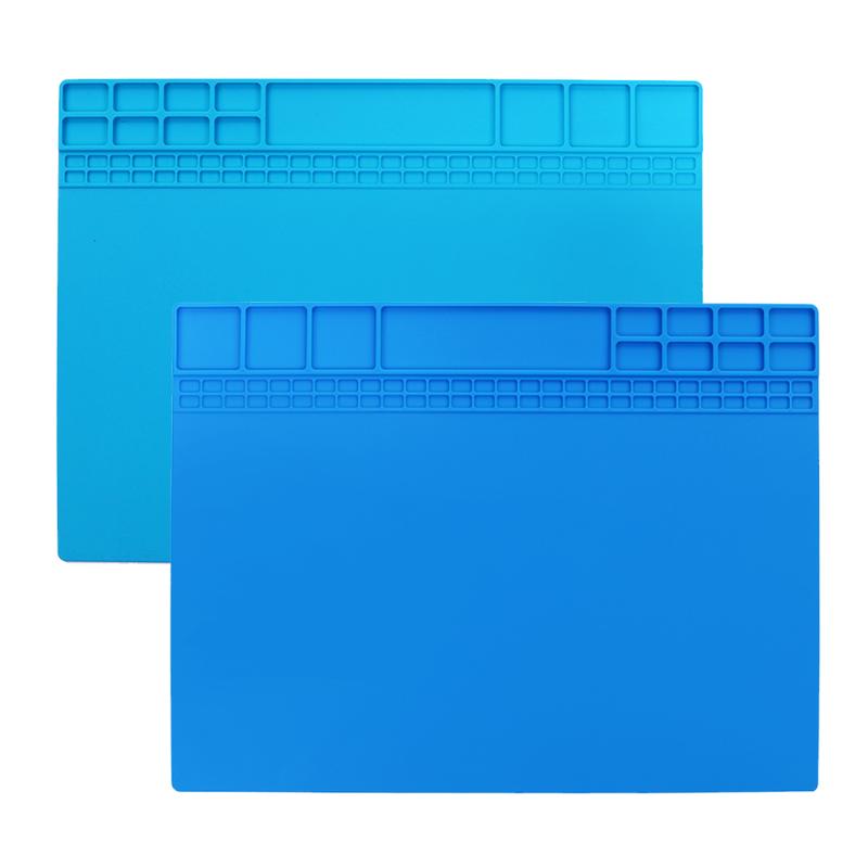 

Repair Pad Insulation Heat-Resistant Soldering Station Silicon Soldering Mat Work Pad Desk Platform for BGA Station