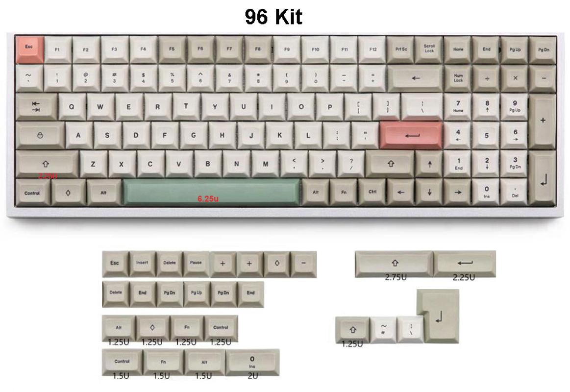 

9009 Colorway PBT DSA Dye-sub Keycaps Compatible Cherry MX Switches for XD60 XD64 GH60 GK64 Tada68,84,87 96 Mechanical Keyboard