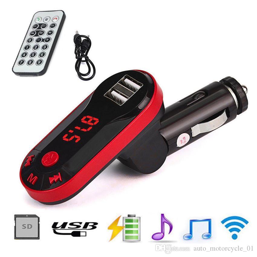 

MP3 Player Bluetooth Car Kit Bluetooth Wireless FM Transmitter MP3 Player Handsfree Car Kit USB charger TF SD Remote GGA93 100pcs