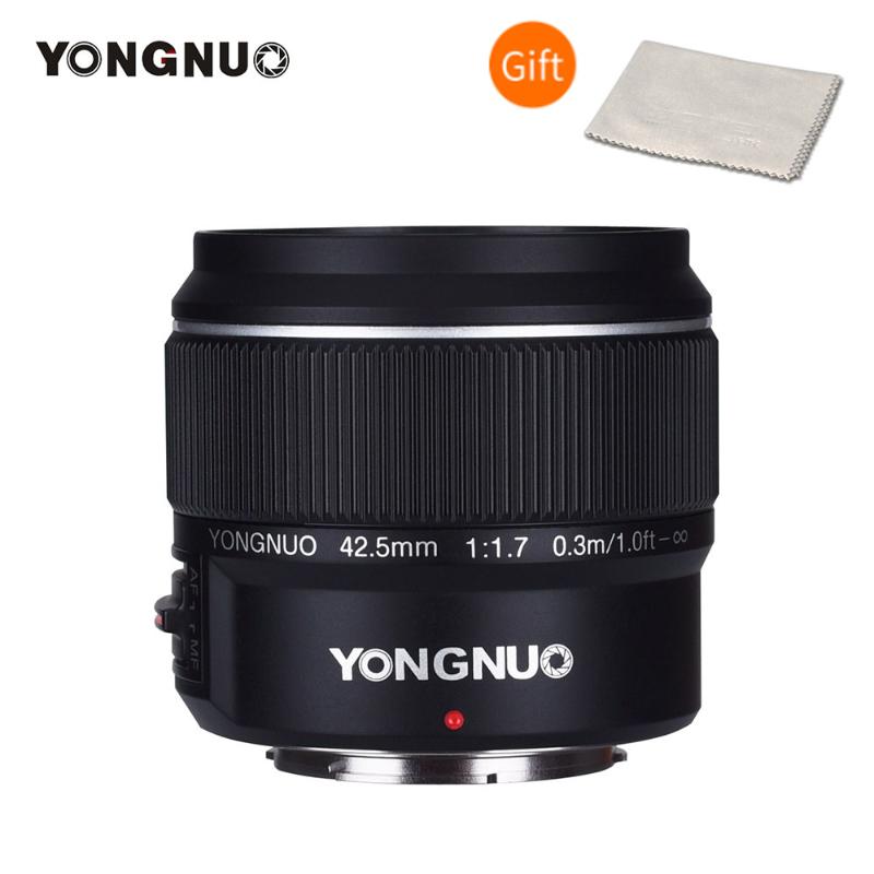 

YONGNUO YN42.5mm F1.7M Large Aperture Auto AF/MF Lens Standard Prime Lens for M4/3 Mount DSLR Cameras for GF8 GF9 Olympus E-PL9