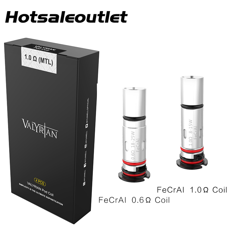 

Uwell Valyrian Replacement Coil 1.0ohm / 0.6ohm MTL/DTL for Uwell Valyrian Pod Electronic Cigarette Kit 100% Original