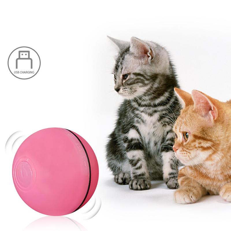 

Electric Cat Toys Pet Interactive Toy Funny Interactive Rolling Ball LED Light Motion Activated Ball Pet Cat Toy Product