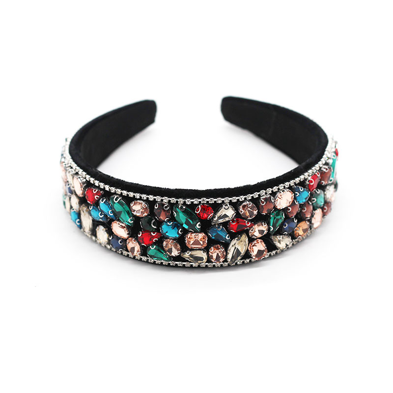 

Boutique Hairband Full crystal Crystal Wide Headband Women Girls Hair Head Hoop Band Fashion Hairband ScrunchyAccessoriesJewelry