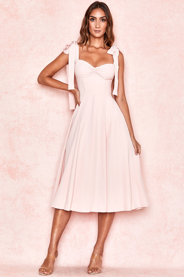 fit and flare summer dress with sleeves