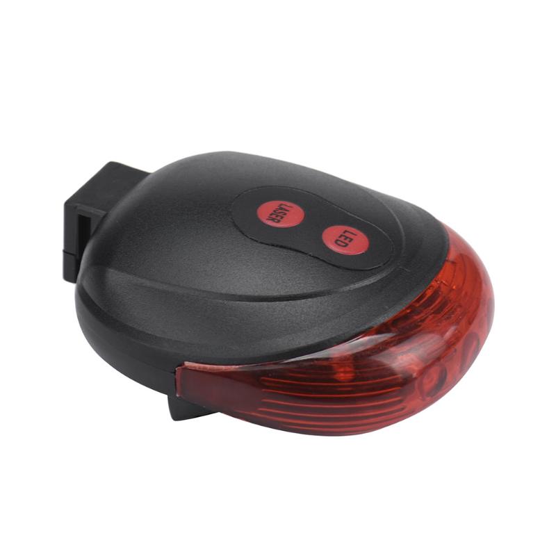 

Cycling Bike 2 Laser Projector Red Lamps Beam and 3 LED Rear Tail Lights Reflector Reflective Front Rear Warning Light#25
