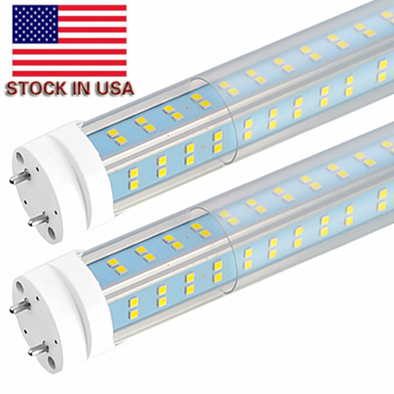 

25pcs-T8 LED Light Tubes,4FT 60W LED Bulbs Light,V Shaped Double side 4 Rows,T10 T12 LED Replacement Bulbs for 4 Foot Fluorescent Fixture