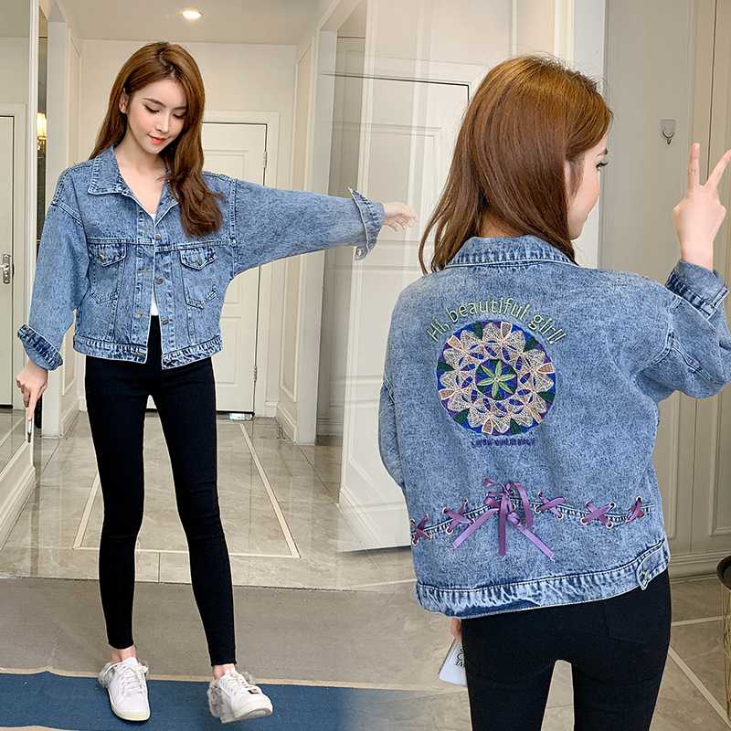

2020 new autumn winter Hot selling women' fashion casual Denim Jacket, Blue
