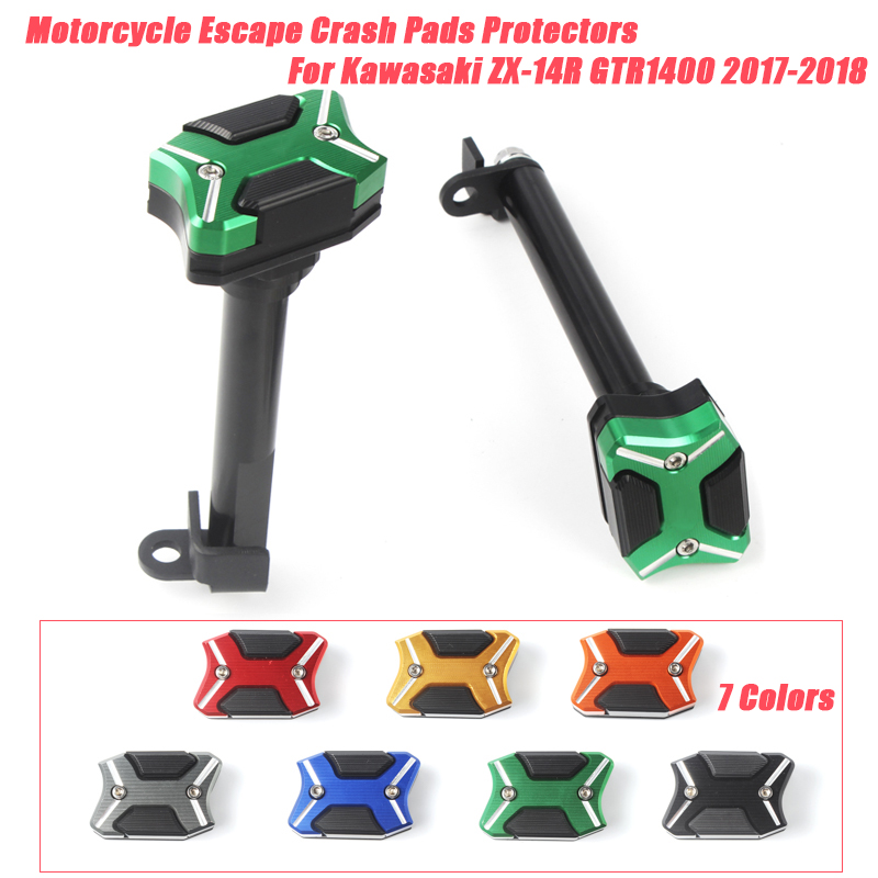 

Motorcycle Crash Pads Protectors Escape Cave Frame Slider Engine Cover For ZX-14R ZX14R ZZR1400 GTR1400 2020-2020