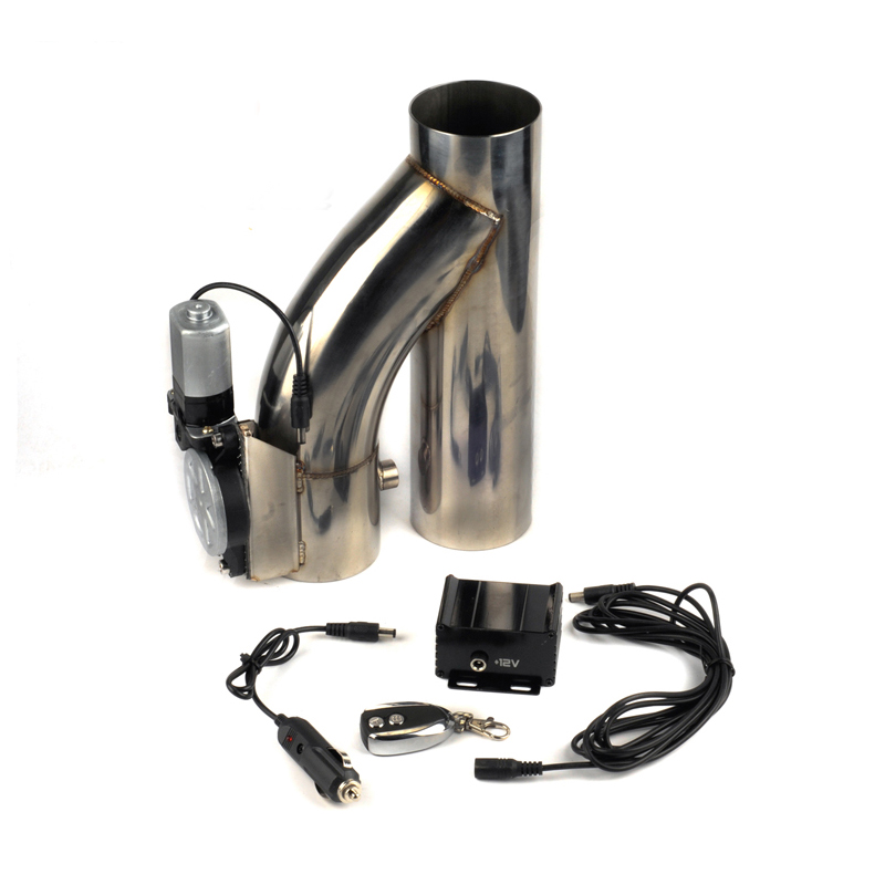 

2 2.25 2.5 2.75 3 inch SS304 Heade Y Pipe cutout Electric Exhaust cutout Catback Down Pipe exhaust bypass valve remote button