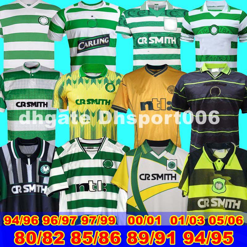 

Celtic retro 80 82 85 86 87 89 9194 95 96 97 99 00 02 03 Celtic soccer jerseys 05 06 Celtic LARSSON LAMBERT VIDUKA MORAVCIK MJALLBY BLINKE, Black;yellow