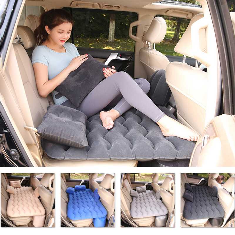 

Air Inflatable Mattress for Adults Child Baby Car Travel Universal Auto Back Seat Sofa Pillow Outdoor Camping Mat