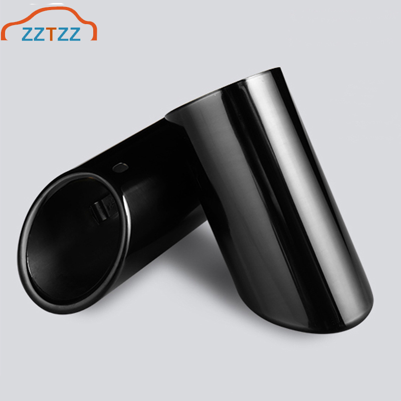 

2Pcs/Set Stainless Steel Car Exhaust Muffler Tip Pipes Covers for Universal Cars Decorative Accessories