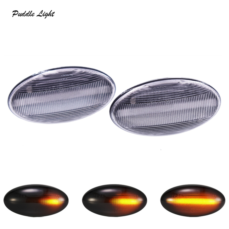 

2x 18smd Dynamic Led Side Marker Light Amber For C1 C2 C3 C5 C6 Xsara Picasso Berlingo Jumpy Turn Signals Indicator, As pic