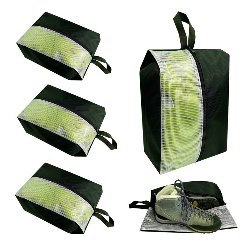 

2020 New Portable Waterproof Travel Bag Closet Organiser Bag Toy Organizer Beach Shoe Storage Shoes Sorting Organizer Bags, Black s