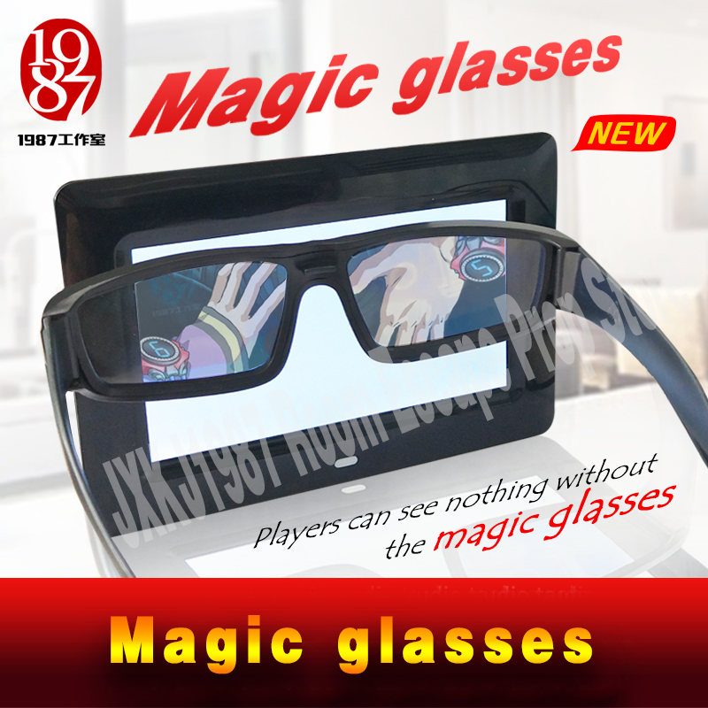 

NEW Escape room prop Magic glasses find the magic glasses to make the invisible clues appear JXKJ1987 real life room escape