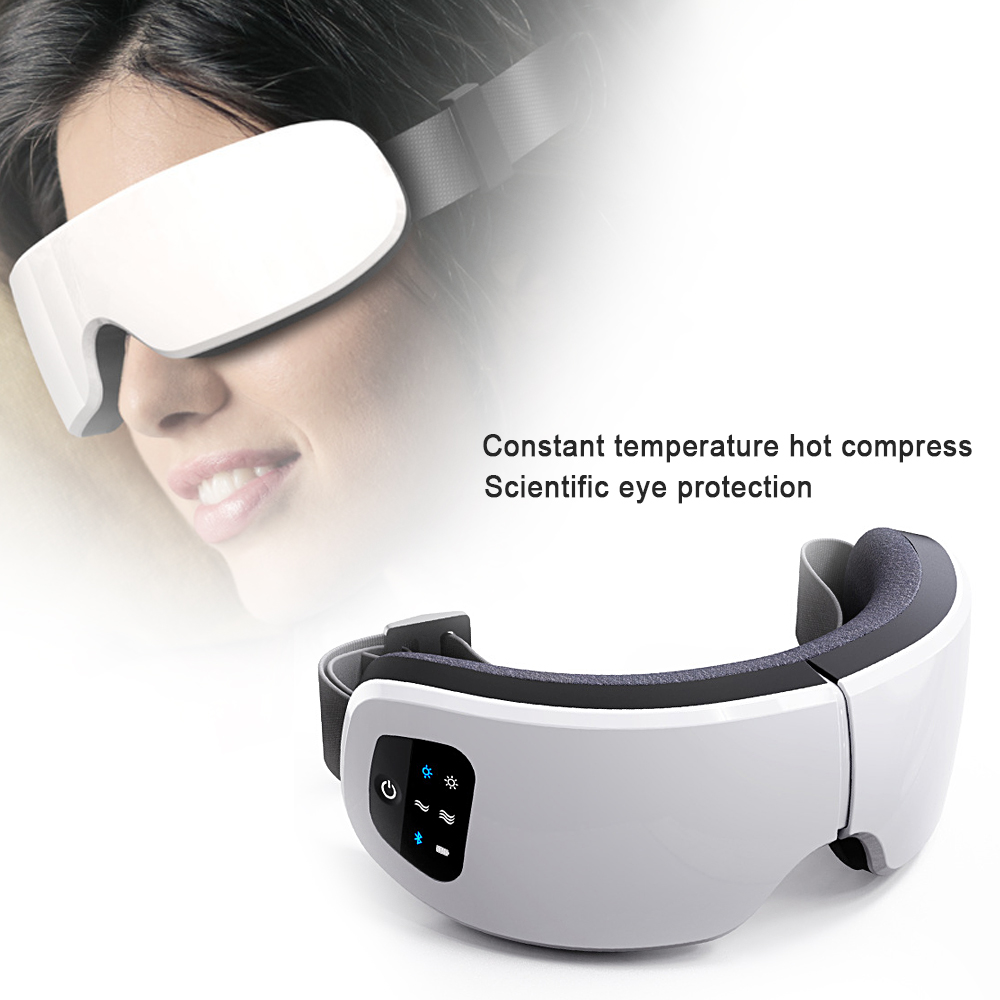 

Vibration Eye Massager Electric Bluetooth Eye Care Device Fatigue Relieve Vibration Massage Hot Compress Therapy Massager