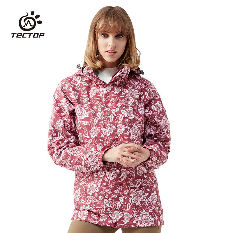 

Tectop Winter Jacket female 3 in 1 Double Layer Windproof Warm Jacket Climbing Hiking Outdoor Ski Waterproof For Women, Blue