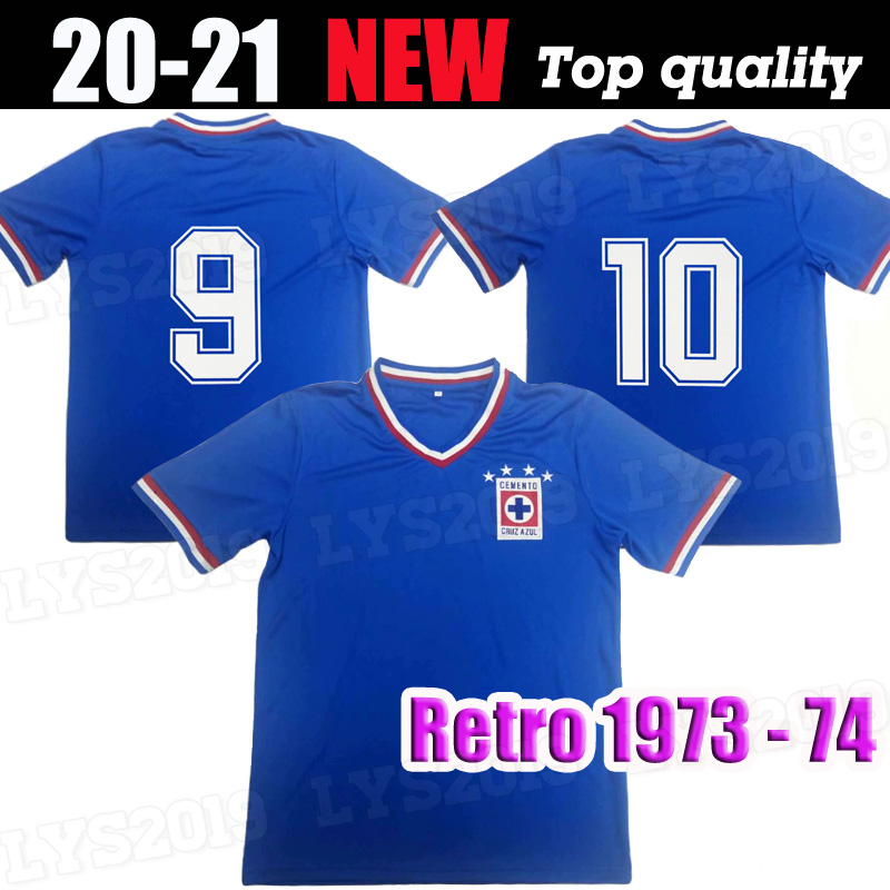 

1973 1994 Cruz Azul retro home soccer jerseys maillot de foot 73 74 miga mx camiseta de fútbol football shirts Uniforms thailand quality
