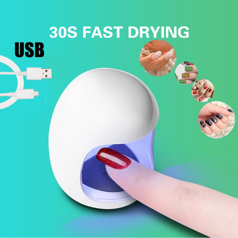

Nail Dryers Mini Nail Lamp USB UV Dryer Gel Curing Lamp Light Gel Polish Dryer Art Machine UV LED, No power line
