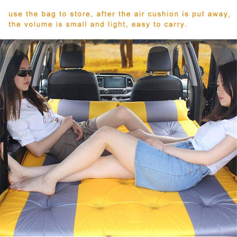 

Car Camping Air Mattress Auto Blow Up Bed Inflatable Mattress Raised Airbed car bed